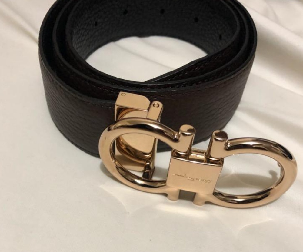 salvatore ferragamo black belt